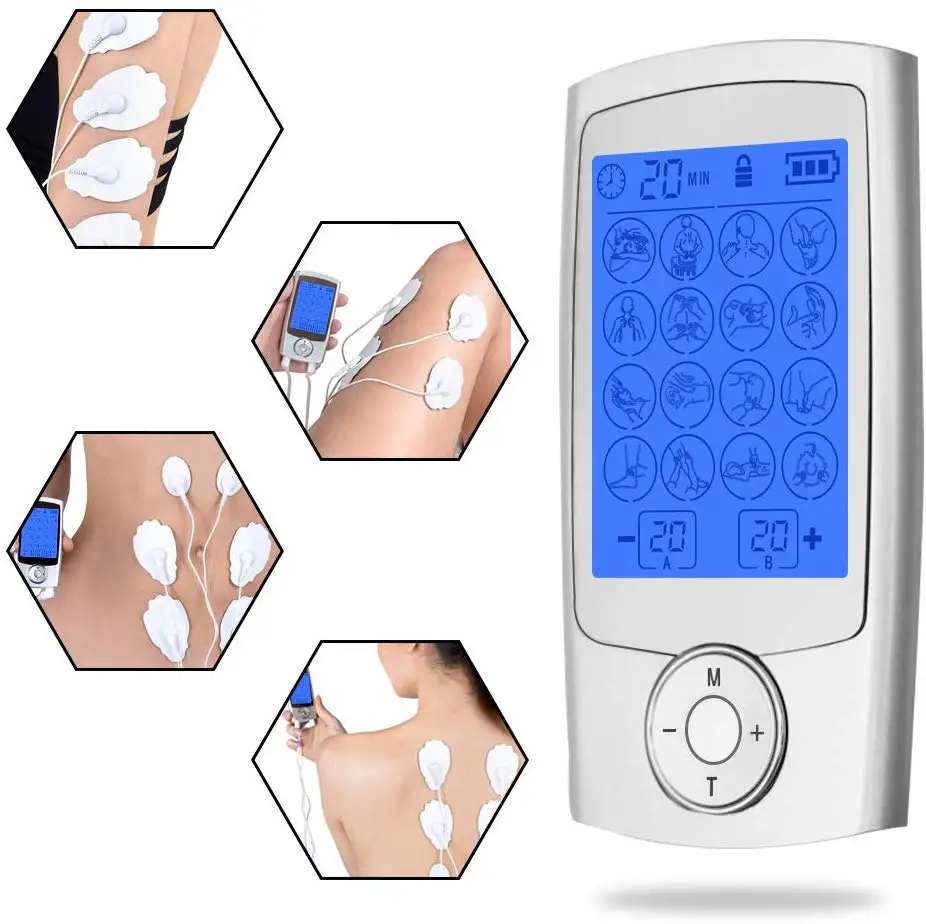 

16-Mode TENS Unit Rechargeable Body Massager Muscle Stimulator Electronic Pulse EMS TENS Machine Massage Sock Physiotherapy