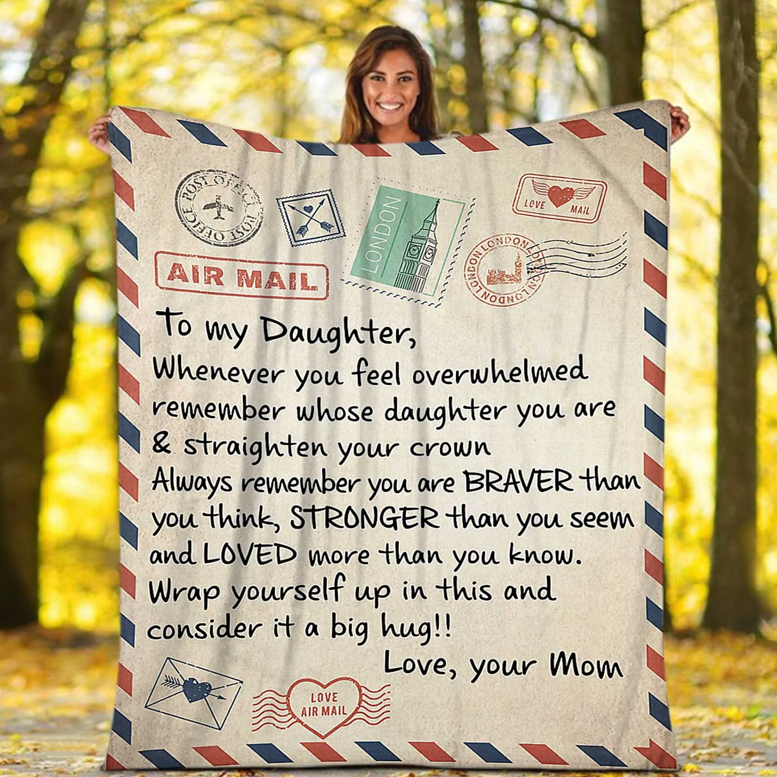 

Comfortable Wrap Blanket Perfect Letter Blanket A Gift For Family Friends Lovers Home storage/home textile/tool blankets