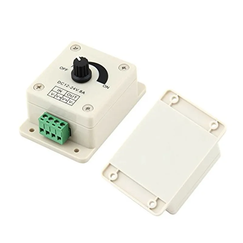 

LED Light Strip Dimmer Manual Knob Adjustable Brightness Controller 12V 8A For LED Strip Light Controller Lamp Accessories