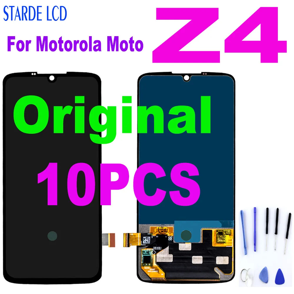 Оригинальный ЖК-дисплей 6 4 дюйма для Motorola Moto Z4 10 шт. сенсорный экран XT1980