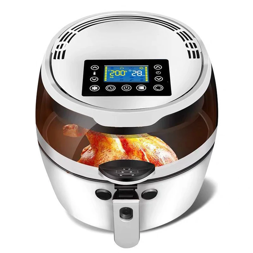 

8L Air fryer Large Capacity Oil Free Chicken Cooker Electric Air Fryer Frying Machine with Time & Temperature Control LCD Screen