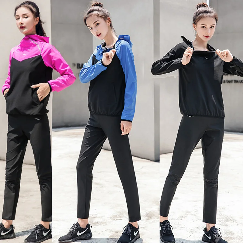 Костюм сауна Wonmen для похудения костюм тренировок куртка с капюшоном и брюки