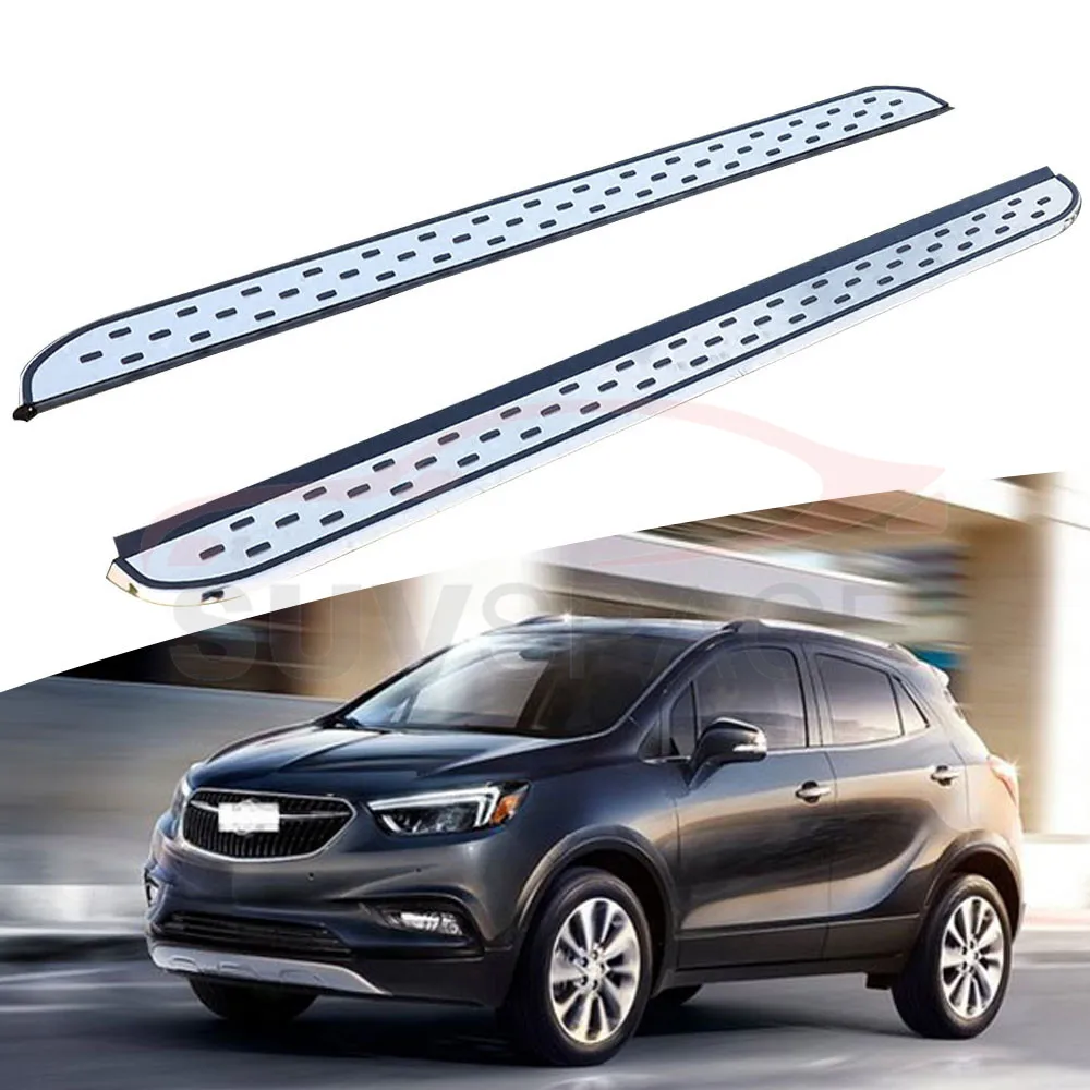 

Боковой Шаг подходит для Buick Encore 2013-2020 Беговая доска nerf bar 2 шт. Левая Правая алюминиевая боковая педаль