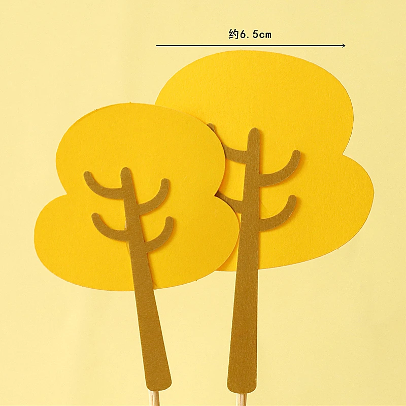 2pc trees set A Слон, белка, синий большой шар, топпер для торта, украшение на день рождения, свадебные принадлежности, детский душ, выпечка, десерт, подарок для детей, любовь - Цвет: 2pc trees set A
