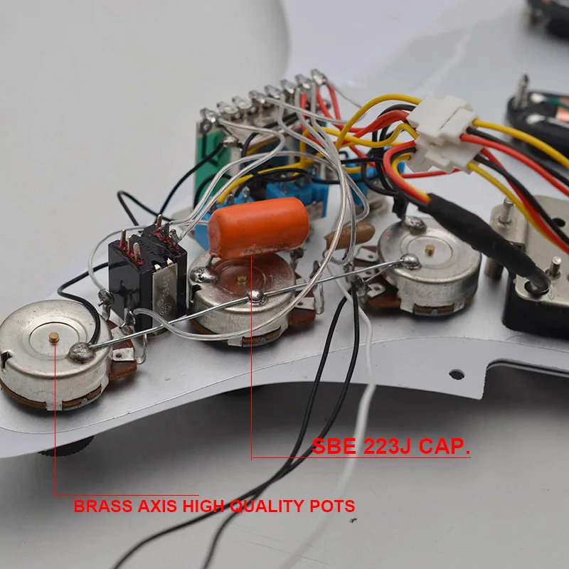 elektrische gitarre duluxe strat mit singlecut verdrahtung gp panel geladen prewired schlagbrett ssh gitarre schlagbrett scratchplate montage free glo