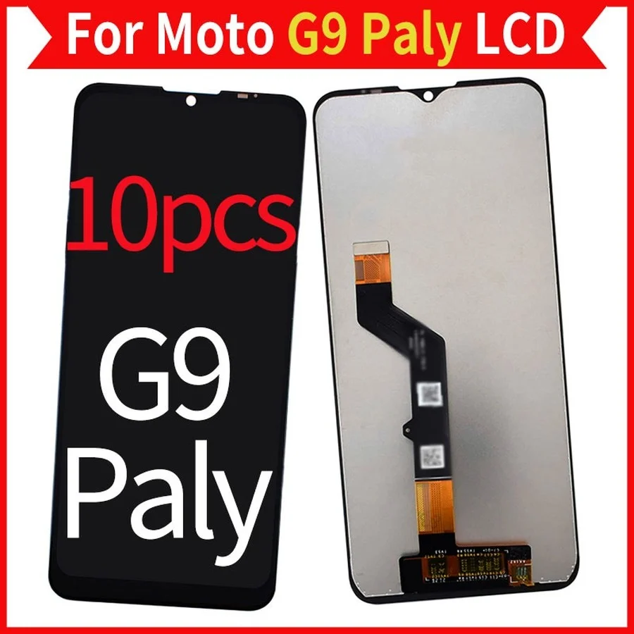 

10 шт./лот для Moto G9 Play ЖК-дисплей с сенсорным дигитайзером в сборе, детали для планшетов