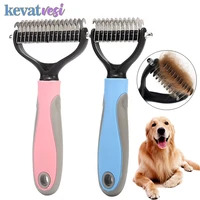 dog hair removal comb pet fur knot cutter safety shedding trimmer cat comb brush for matted long hair curly pet grooming tool
