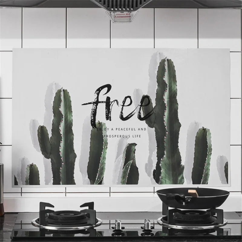 Лидер продаж кухонные термостойкие маслостойкие наклейки самоклеящаяся плита