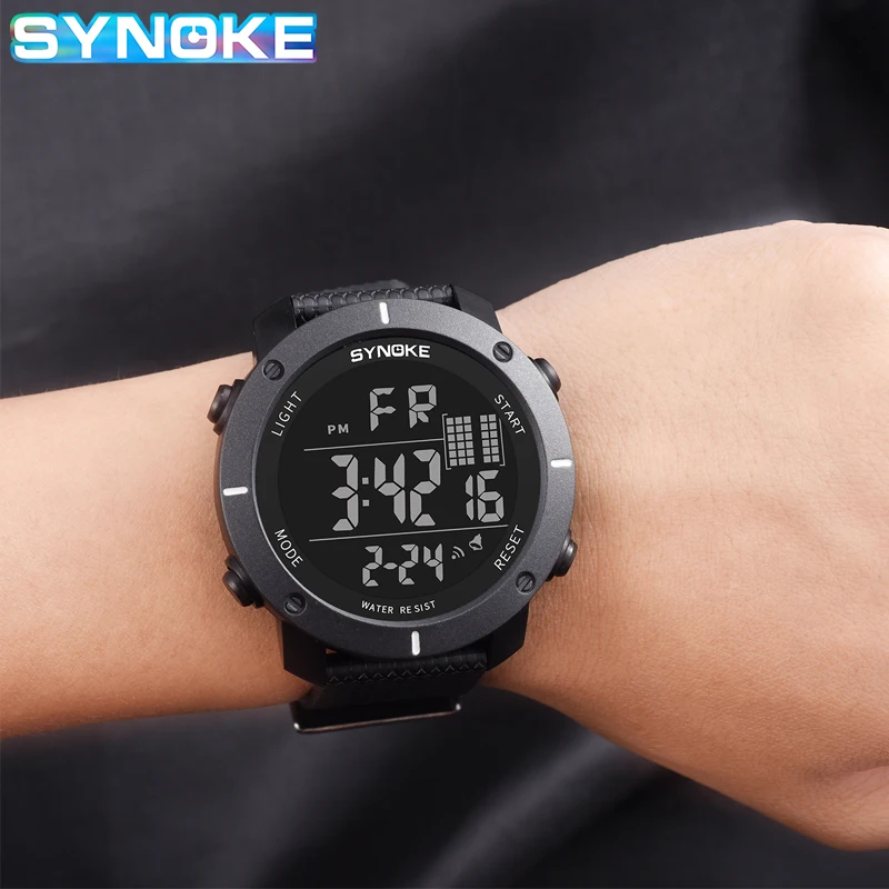 SYNOKE Men's Sports Watch Multifunctional Waterproof Man Watches Electronic Clock Fashion Big Dial Men Military Wristwatch reloj
SYNOKE Men's Sports Watch Multifunctional Waterproof Man Watches Electronic Clock Fashion Big Dial Men Military Wristwatch reloj
