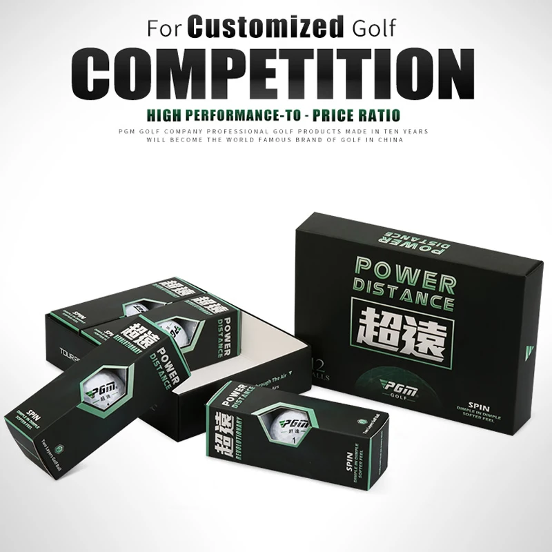 Высококачественные Новые мячи для гольфа 12 штук в упаковке двухслойный