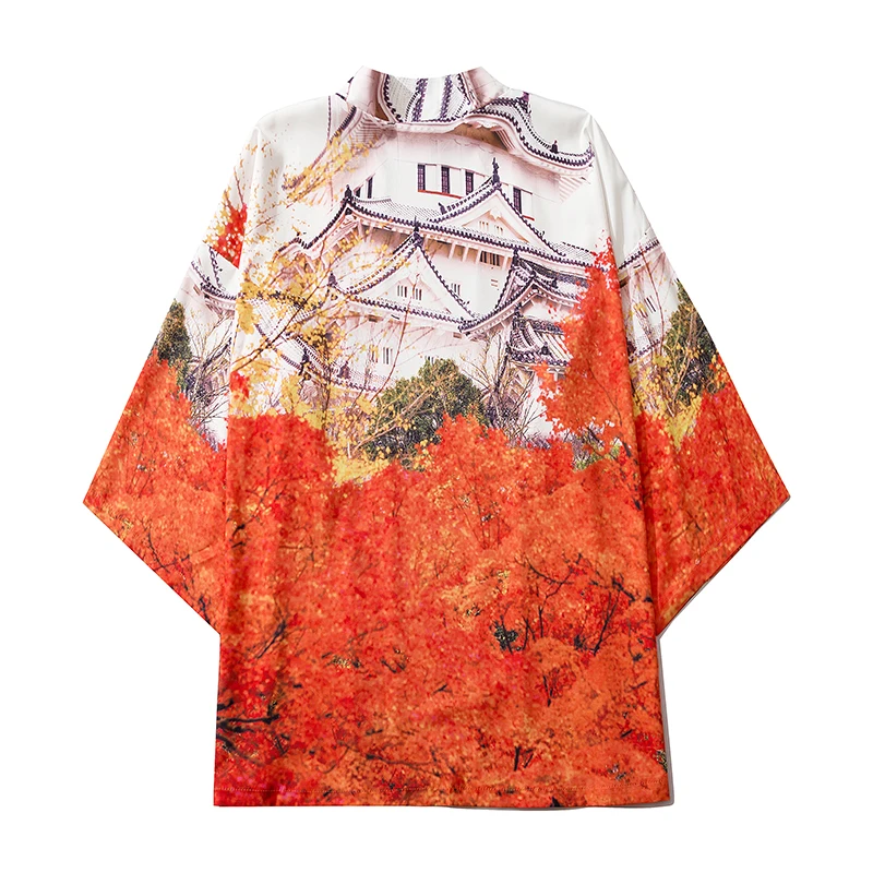 

Men Japanese Kimono Cardigan Women Yukata Haori Samurai Costume Kimono Clothing Jacket кимоно японский стиль