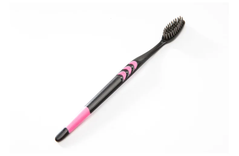 

3096 10 pcs/pack Family Pack Charcoal Soft Bristle Toothbrush For Daily Oral Cleaning