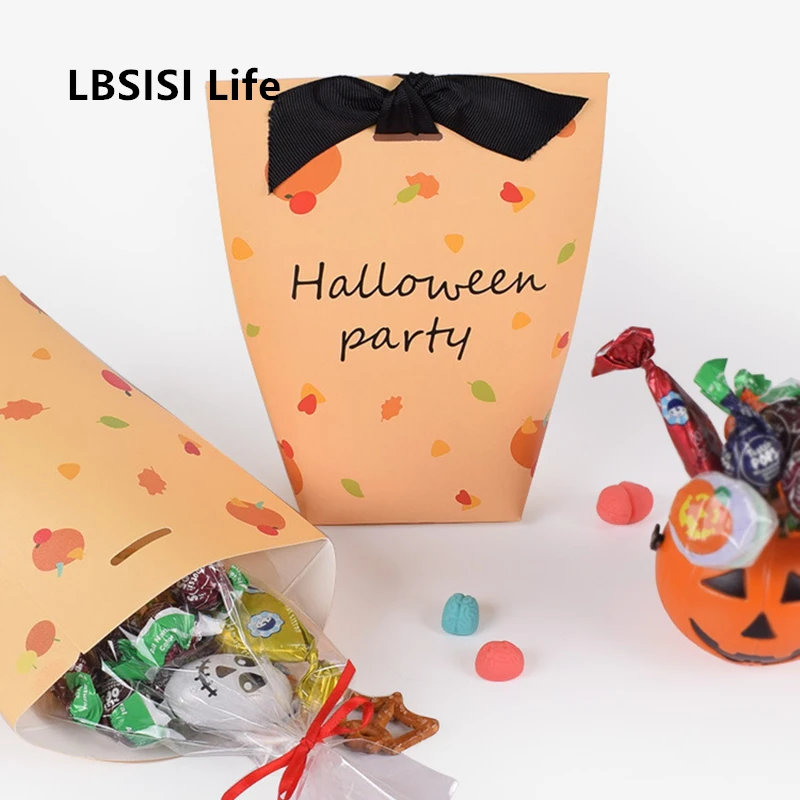 Милые бумажные коробки для конфет на Хэллоуин LBSISI Life 50 шт. печенья закусок