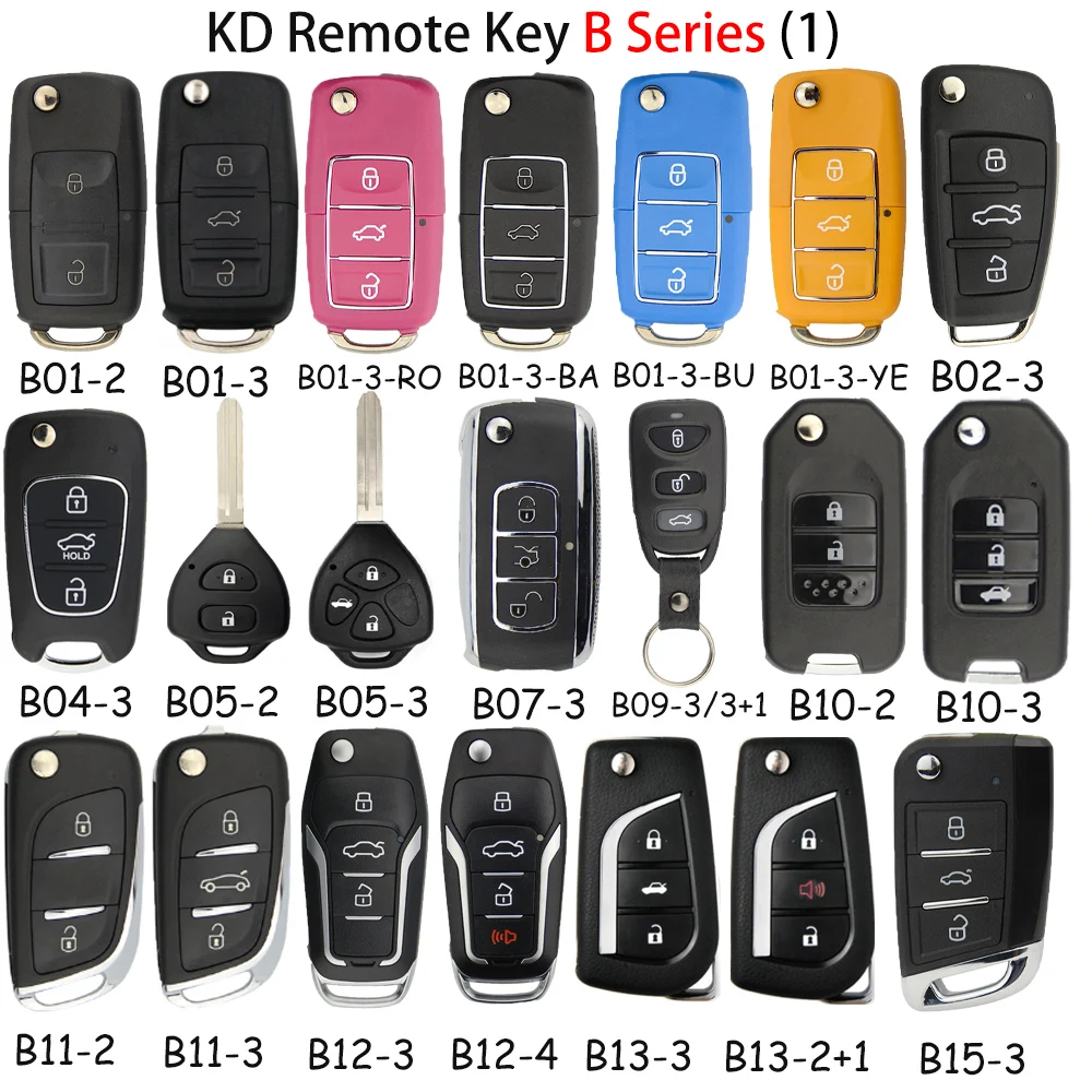 

Okeytech Multifunctional KD B Series Key Remote Control Auto Car Key Keydiy 2/3/4Buttons For KD900 URG200 KD Mini Key Programmer