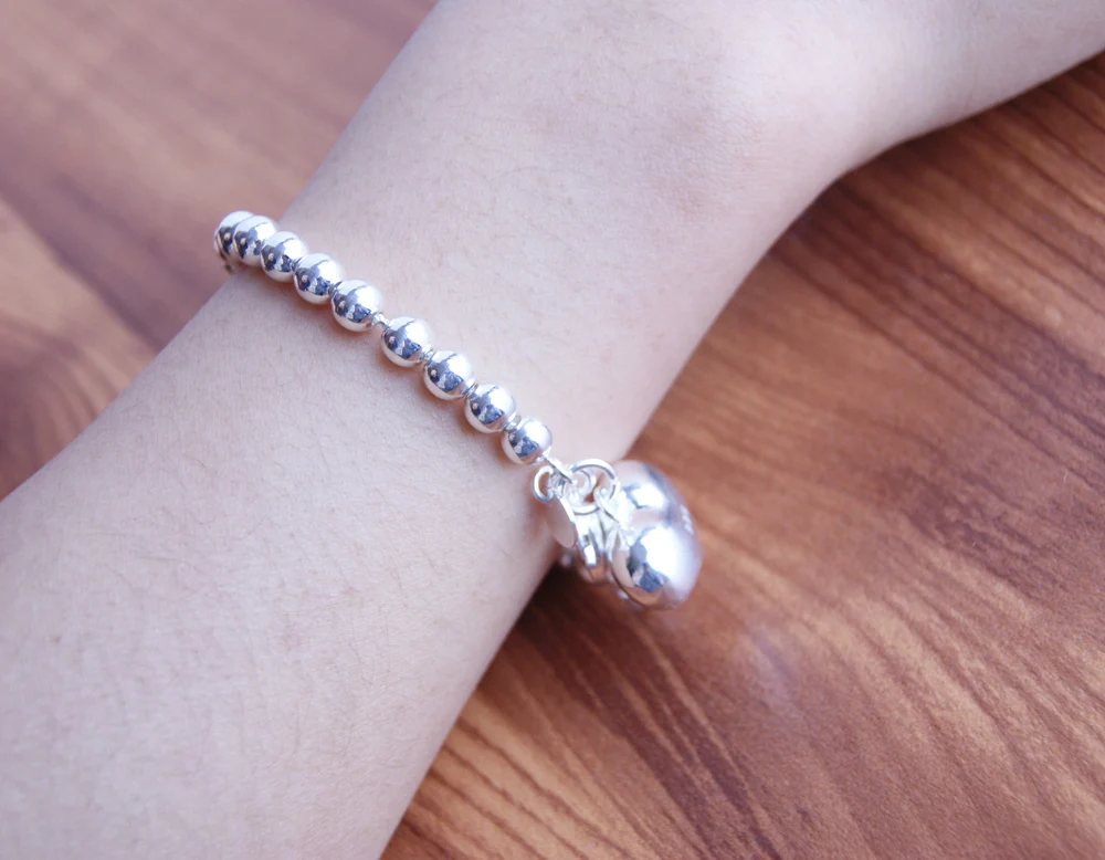 Женский браслет в форме сердца из серебра 925 пробы | Украшения и аксессуары