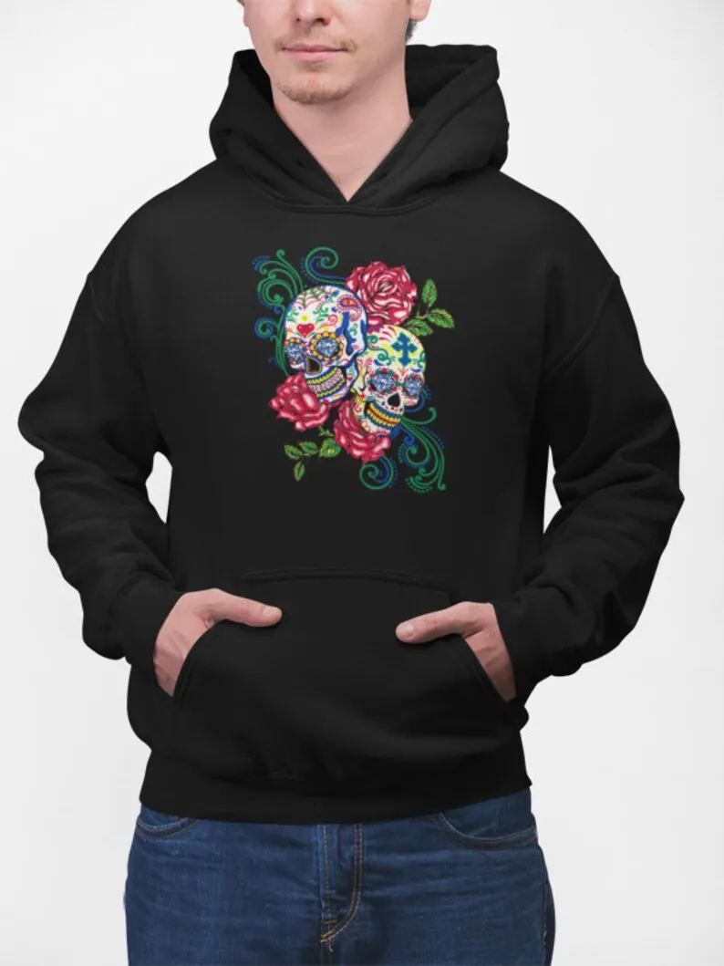 

Colorful Skull Funny Unisex Pullover Hooded Sweatshirt - Funny Humor Pullover Hoodie