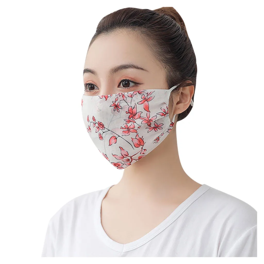 

Adult Women Breathable Outdoor Fashion Face Mouth Maschere Washable Windproof Anti Mouth-muffle Proof Masques Cap