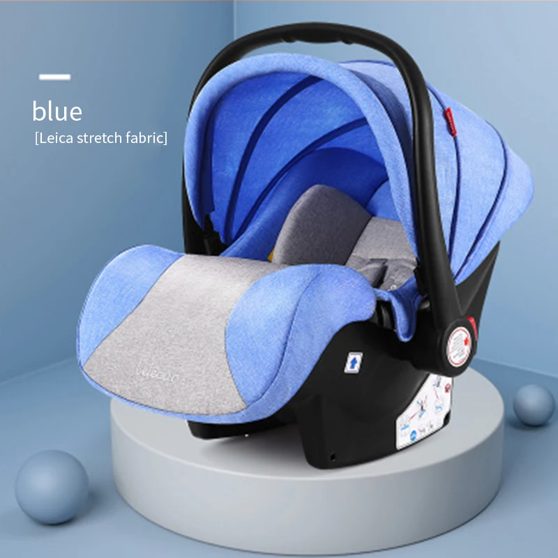 blue car seat Babyfond двойная детская коляска может разделять высокий лежащий пейзаж светильник ударопрочный складной детская коляска - Цвет: blue car seat