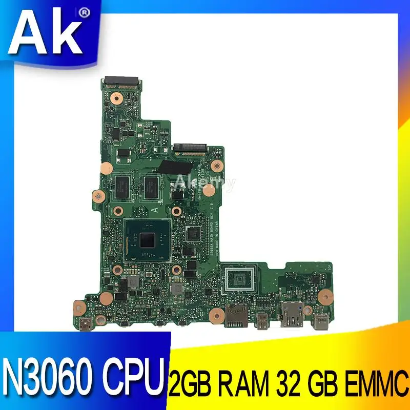 AK E205SA материнская плата для ноутбука N3060 CPU 2 Гб ОЗУ 32 ГБ ASUS E205S tp200sA тестовая тест