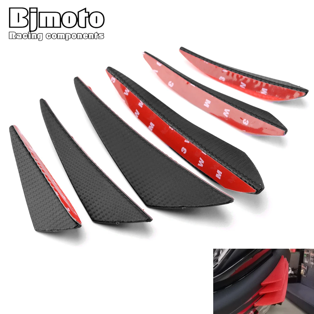6 шт. мотоциклетные передние обтекатели аэродинамические крылышки боковые