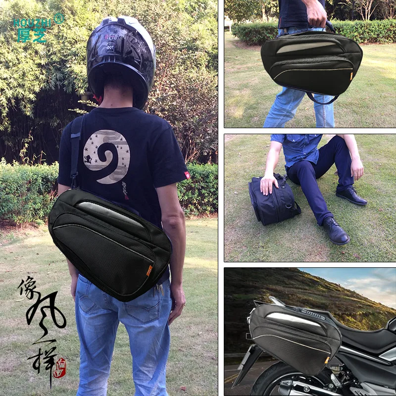 Большой мотоцикла боковые зеркала Чемодан локомотив рыцарь седло заднее сиденье