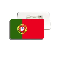 portugal flag brooch vintage lapel pins for backpacks hat clothes patriotic trinket acrylic jewelry badge