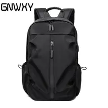 New Waterproof Backpack Men Laptop Bag Breathable Mens Business Travel Backpack Simple Pure Color Leisure Backbag/Chest Bag
