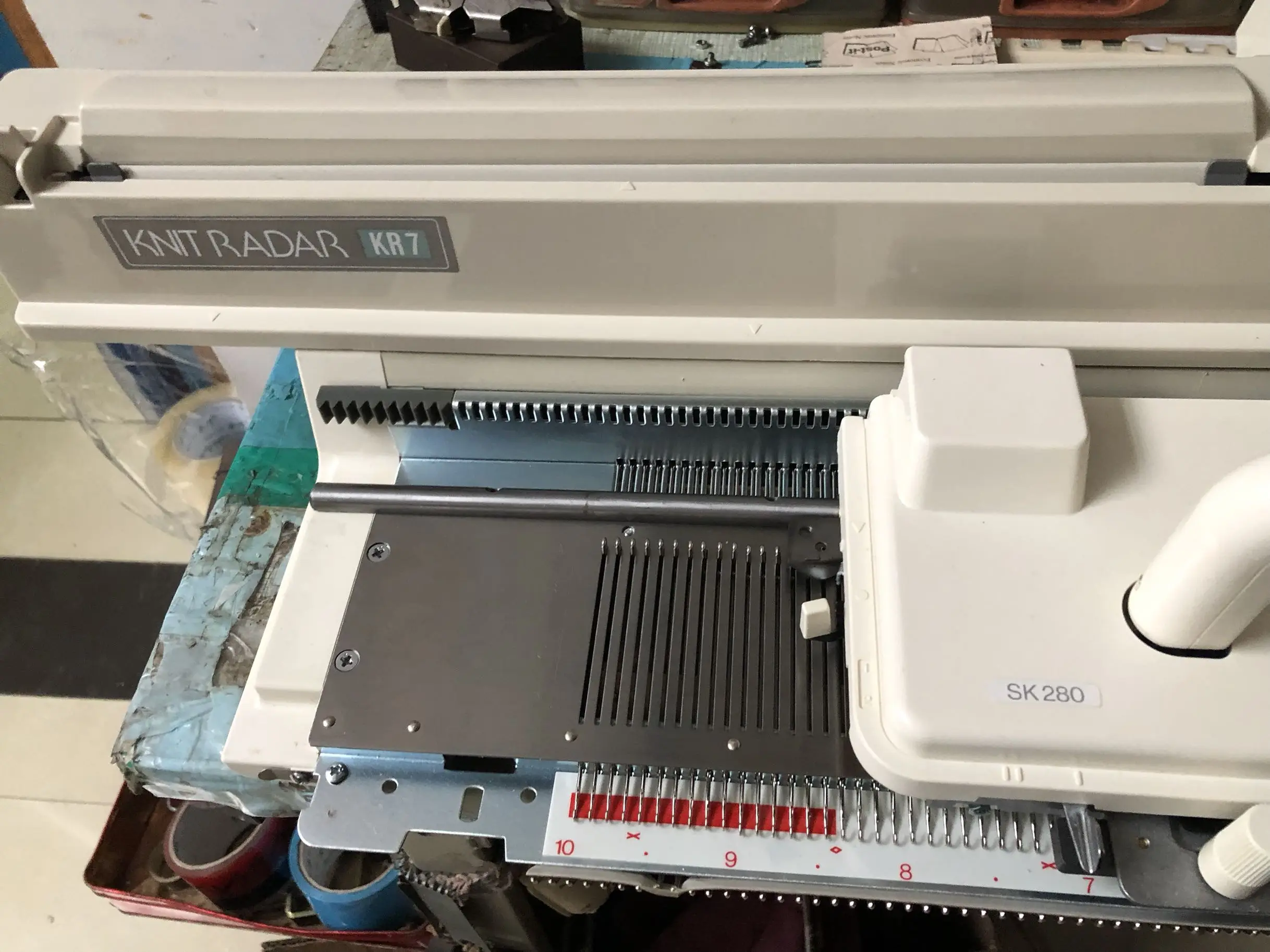 Совершенно новый Knitmaster Серебряный Рид вязальная машина часть KR7 вязать радар