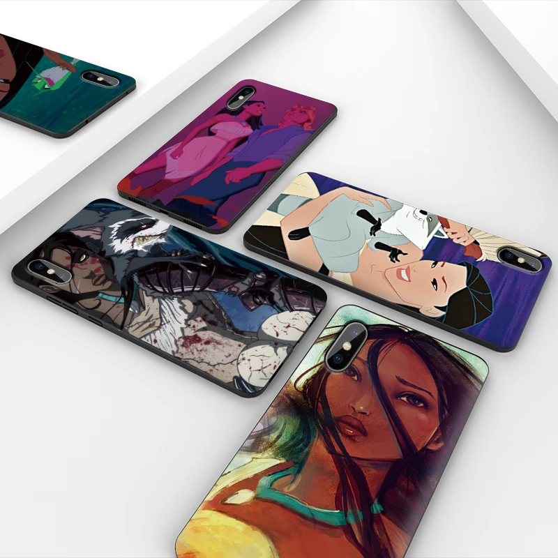 Чехол для телефона iphone 11 Pro Max XR XS MAX X Love Movies Pocahontas Apple 8 7 6 5S s Plus Силиконовый ТПУ