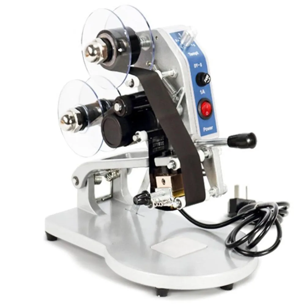 

DY-8 Manual Direct Thermal Hot Foil Stamping Coding Printer Date Ribbon Coder Machine 220V