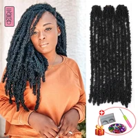 yunrong 20inches butterfly locs synthetic nu crochet braids hair passion twist senegalese twist extension for black women faux