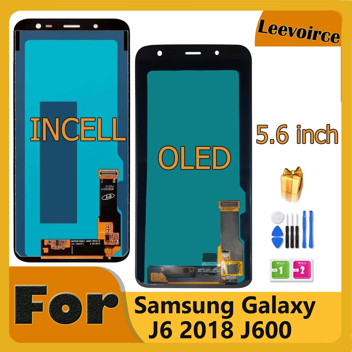 ЖК-экран 5 6 дюйма для Samsung Galaxy J6 2018 J600 J600F J600Y SM-J600F J600G J600FN ЖК-дисплей с сенсорным