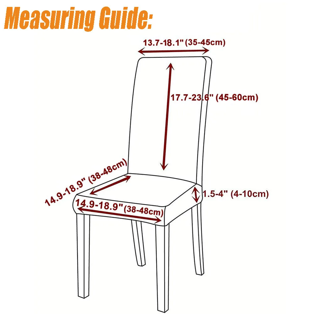 Чехлы на стулья из спандекса стрейч эластичные универсальные размеры для