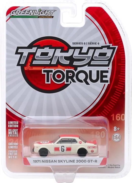 GreenLight 1:64 1971 НСРБ в Skyline 6-2000 GT-R сплав игрушечный автомобиль игрушки для детей литья