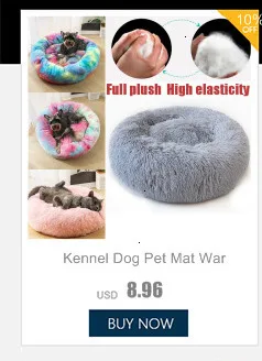 Kennel Dog Pet Mat Warming Round Pillow Plush Kennel Dogs Soft Bed Cat Litter Sleeping Bed House Pet Supplies Cama Cachorro