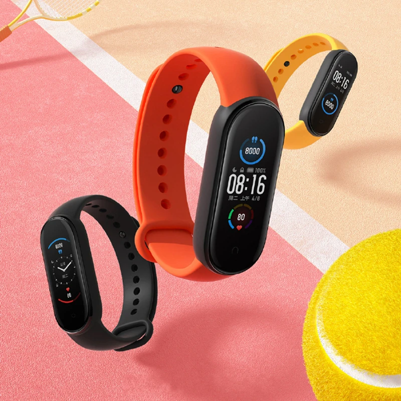 Xiaomi MI BAND 5 Глобальная версия Miband Браслет Спорт Смарт браслет NFC Часы