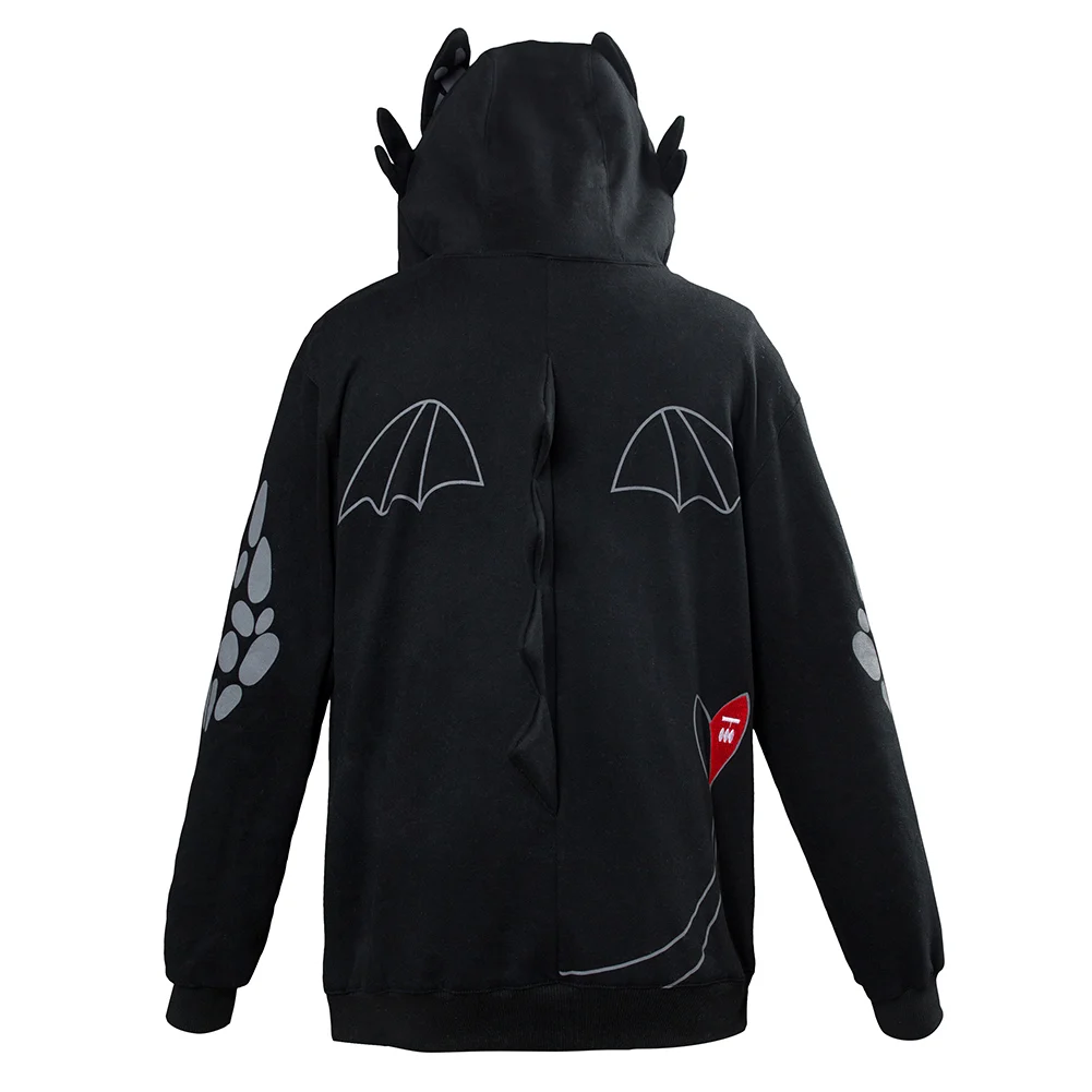 (In the stock) Kids How to Train Your Dragon Toothless Cosplay Hoodie Sweatshirt Pullover Jackets Coat Hooded sportswear | Мужская