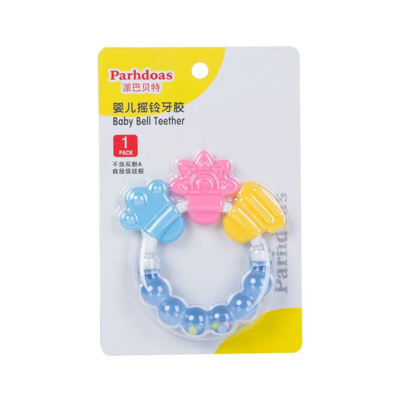 

Cartoon Baby Teether Baby Teething Stick Toddler Educational Mobiles Toys Teeth Biting Baby Silicone Rattle Teether Molar Rod