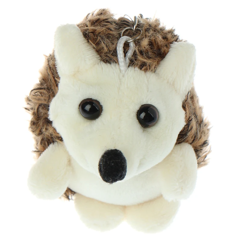 

Small Pendant Mini Soft Stuffed Animal Toy Birthday Girls Playmate Gift 1Pc Plush Hedgehog Keychain Toy