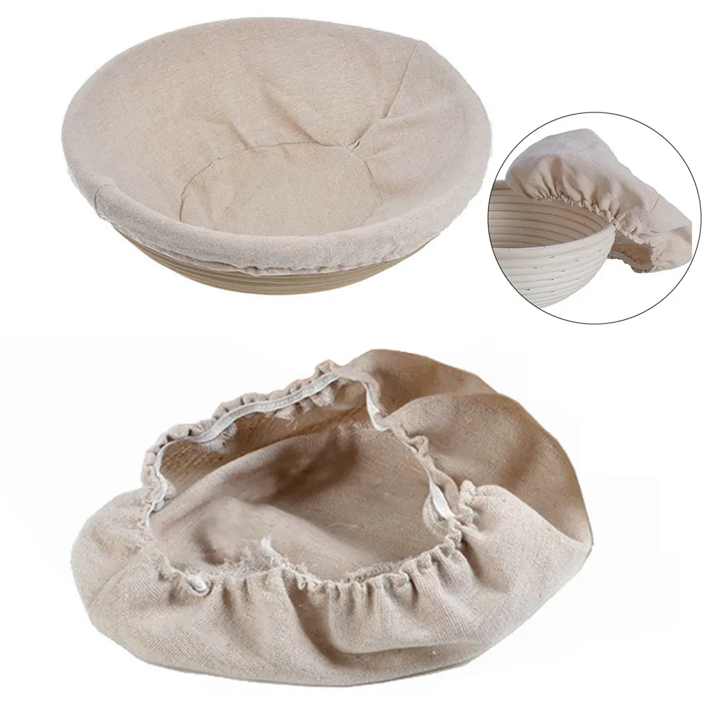 Круглый ротанговый корзина для теста 25x8 см | Дом и сад