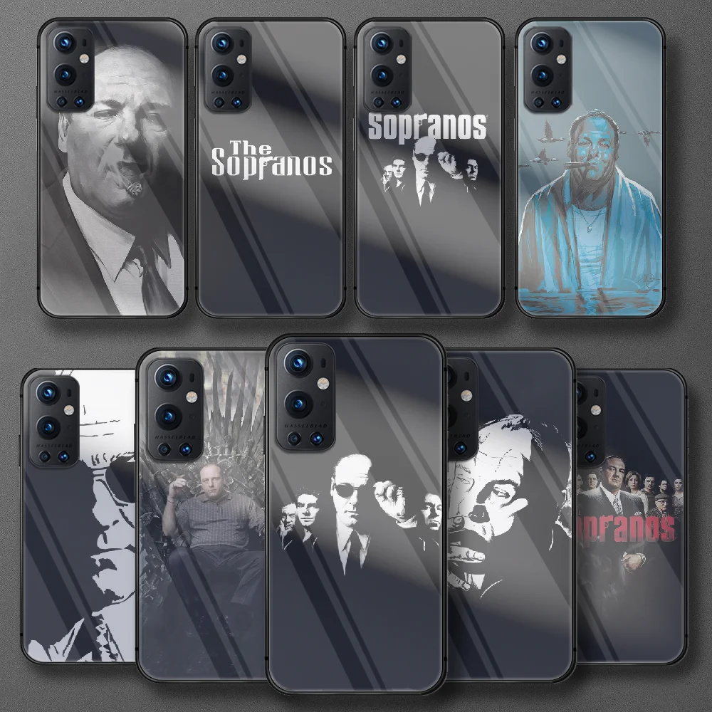 

The Sopranos Tony TV drama Tempered Glass Phone Case For Oneplus Realme Q3 C21 GT Nord 5 6 7 8 9 T Pro Oppo Find X3 Cover Prime