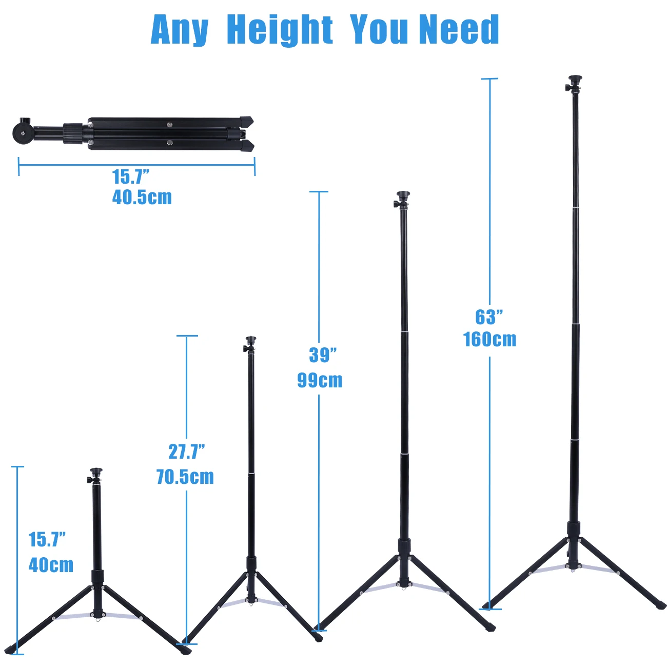 Портативный штатив для телефона 160 см селфи с держателем крепление Bluetooth и Gopro |