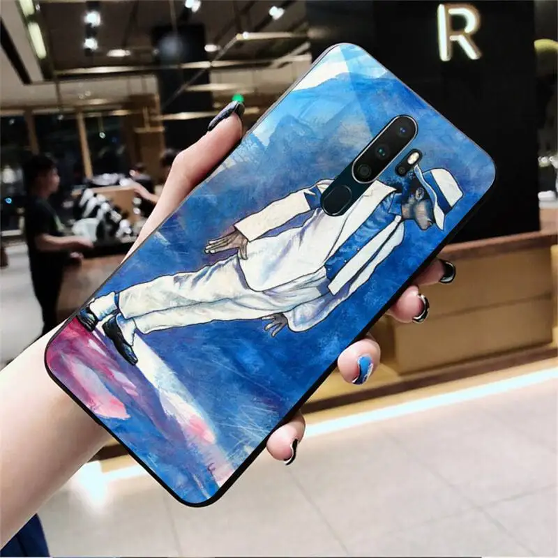 HPCHCJHM Майкл Джексон танцующий король черный мягкий чехол для Oppo A5 A9 2020 Reno2 z Renoace 3pro