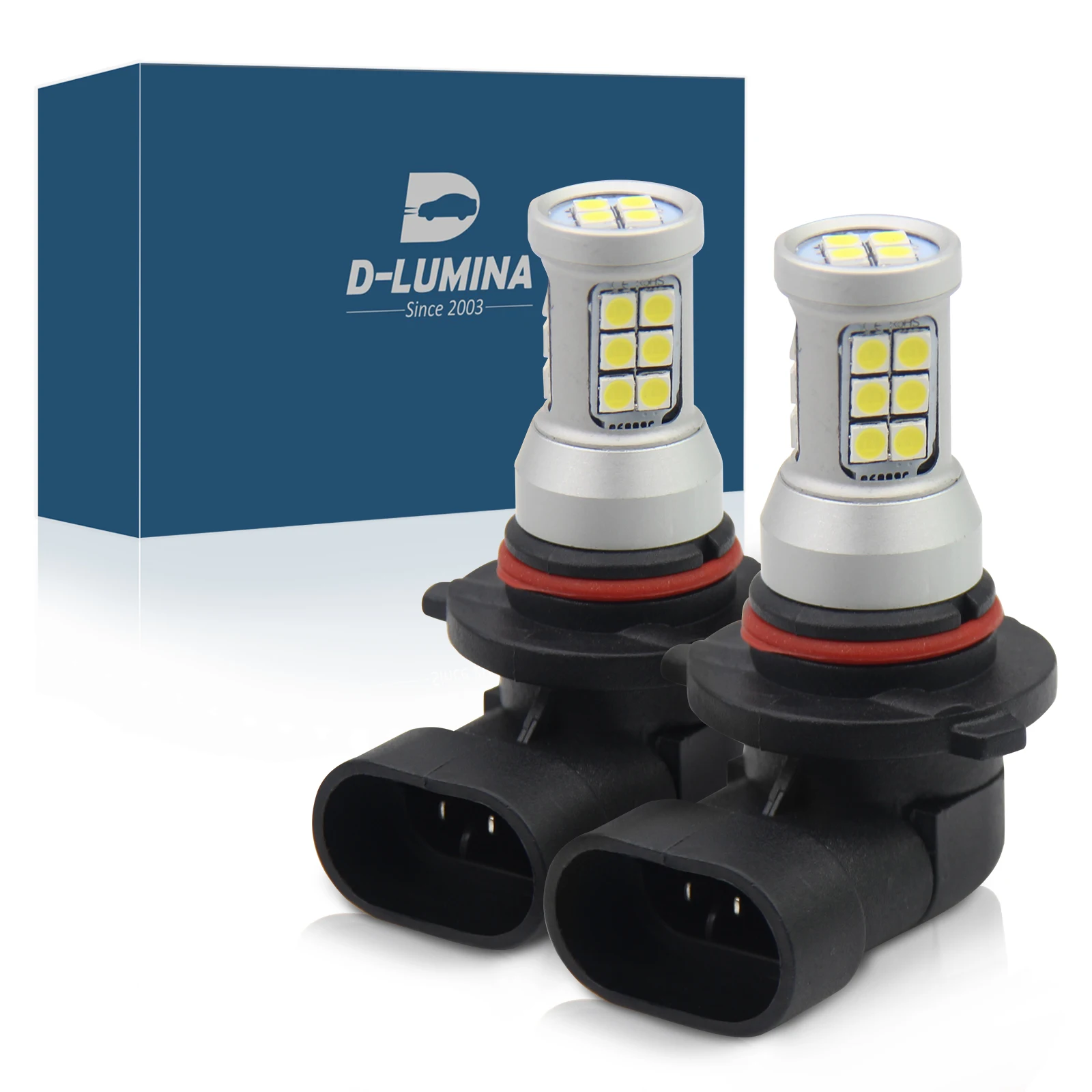 

2Pcs LED Auto Headligh Bulb9005/9006/H10 Car Anti Fog Lamps Bulb 22Pcs 3030SMD Driving Running Light 6000K Bright White