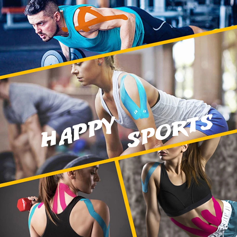 3 шт. кинезиологическая лента Атлетическая восстановления самоприклеивающейся