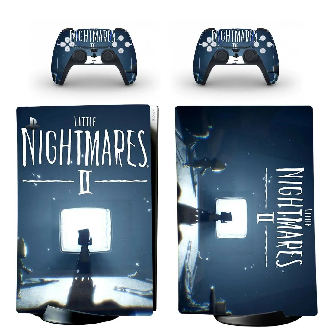 

Nightmare Style PS5 Digital Edition Skin Sticker for Playstation 5 Console & 2 Controllers Decal Vinyl Protective Skins Style 9