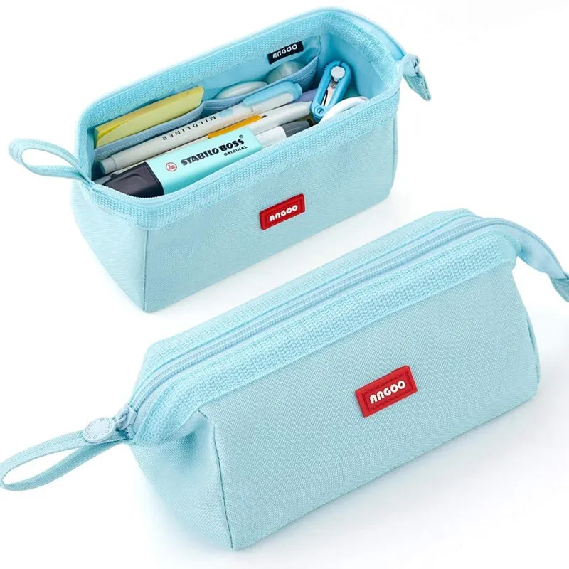

Pencils Pouch Stationery Creative Canvas Large Capacity And Multiple Colour Pencil case School Pen Case Supplies Pencil Bag