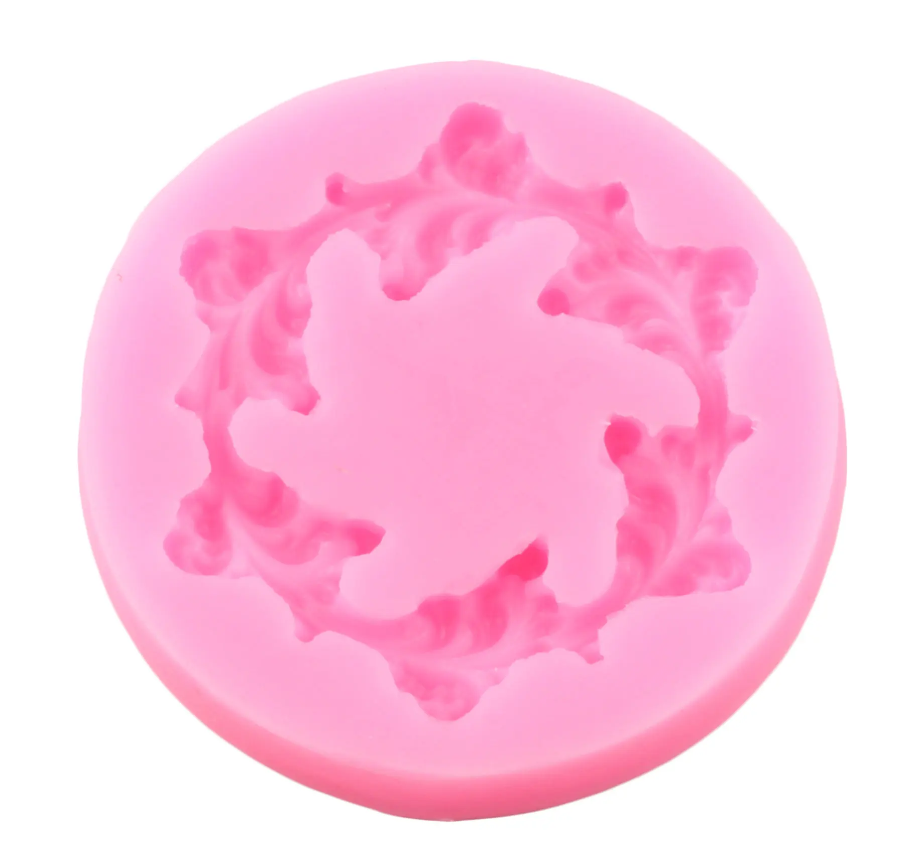 3D венок из цветов силиконовые формы прокрутки рельеф инструменты для украшения