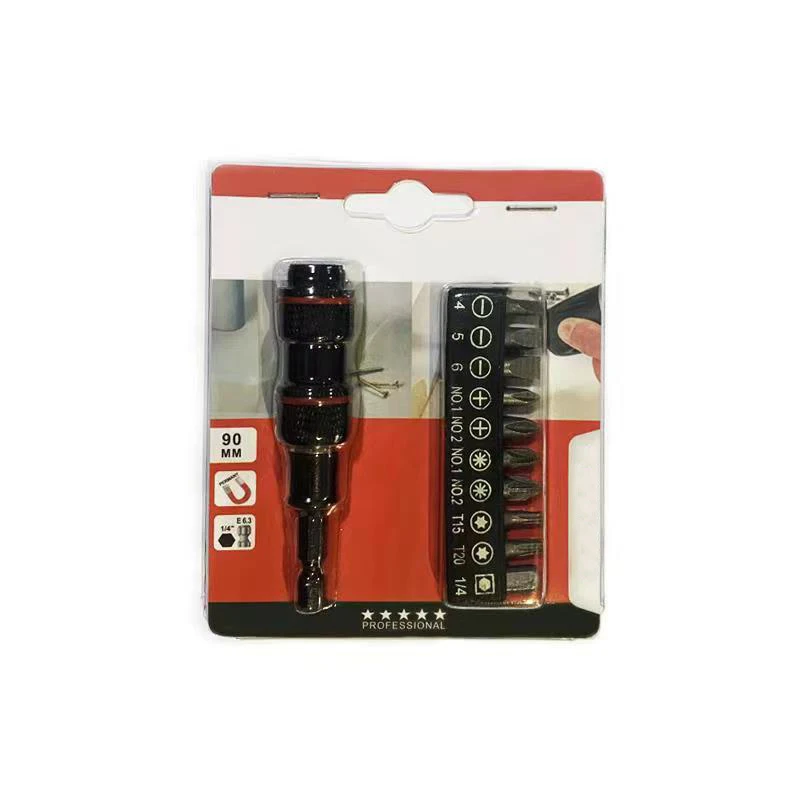 

Magnetic Screwdriver Drill Bit Holder Angle Pivoting Bit Tip Holder Drive Guide Extension Adapter With 10Pcs Screwdriver