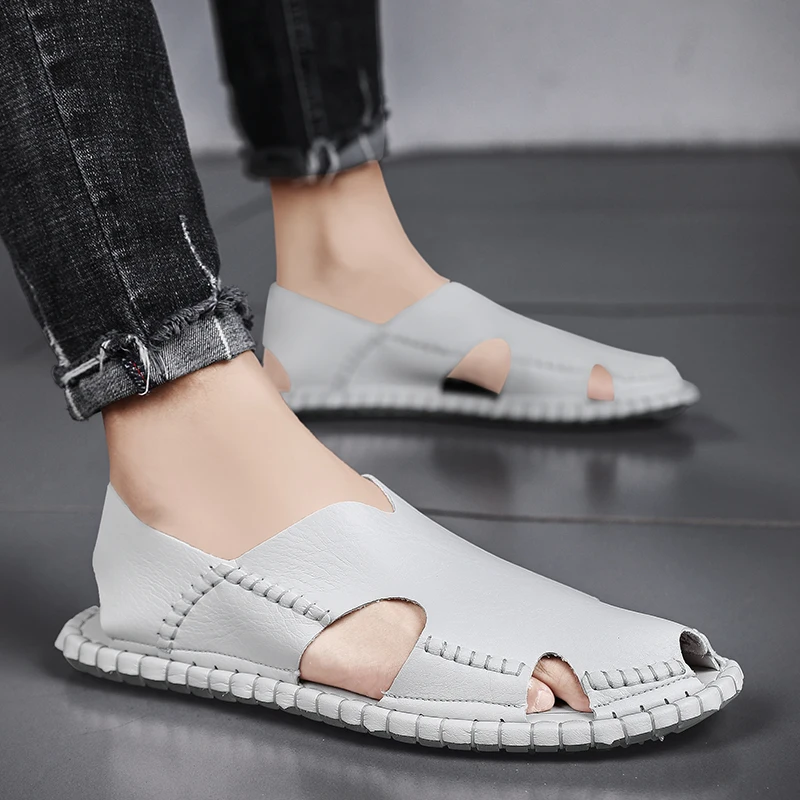 

Sapato De Couro Masculino White Leather Shoes Men Sport Casual Fashion Sneakers Zapatillas Informales Hombre